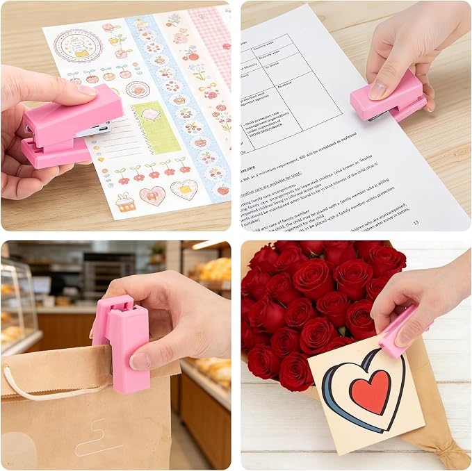 Mini Stapler with 2000 Staples, 30 Sheet Capacity, Jam-Free Small Desktop - Image 7