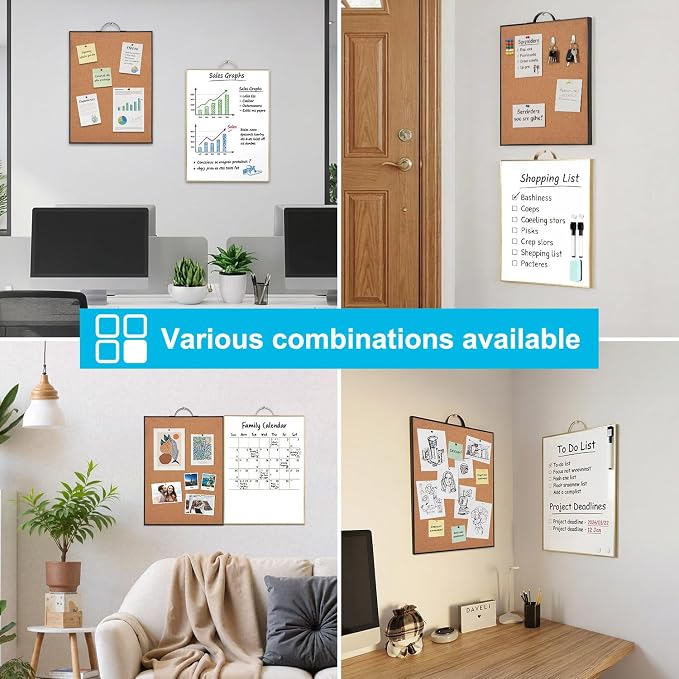 Small Whiteboard Cork-Board Combo - Image 4