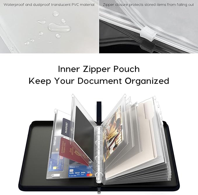 Important Document Organizer Binder, Birth Certificate Protector | Fireproof - Image 5