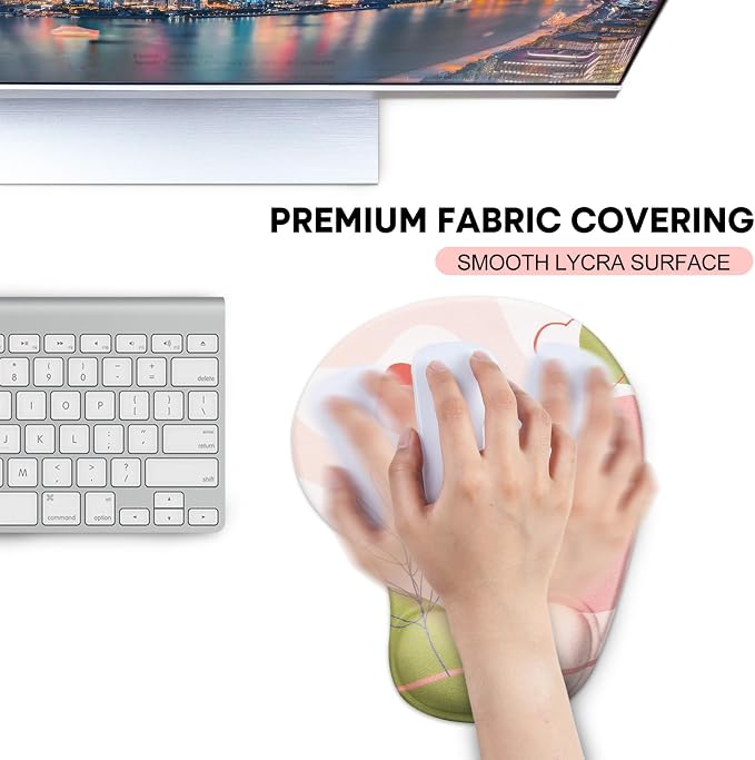 JIKIOU Mouse Pad, 2 Pack Ergonomic Mouse Pads - Image 6