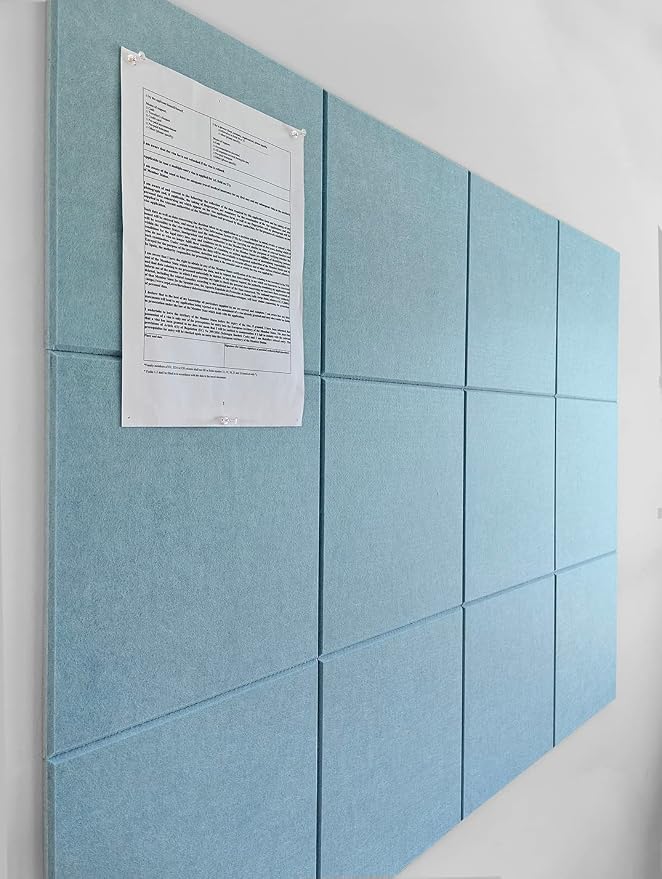 DECORITA Felt Wall Tiles | Large Cork Board Alternative | Aesthetic Felt by DesignerManufacturerofInnovativeBulletinBoardSolutionsforHomeOffice