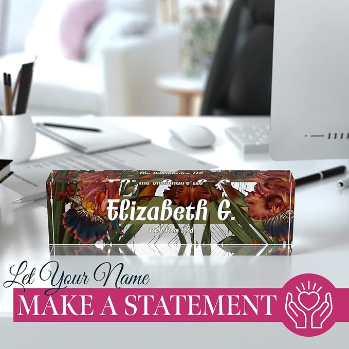 Desk Name Plate Personalized, Custom Name Plates, 2½/x8 Inches, Thick - Image 4