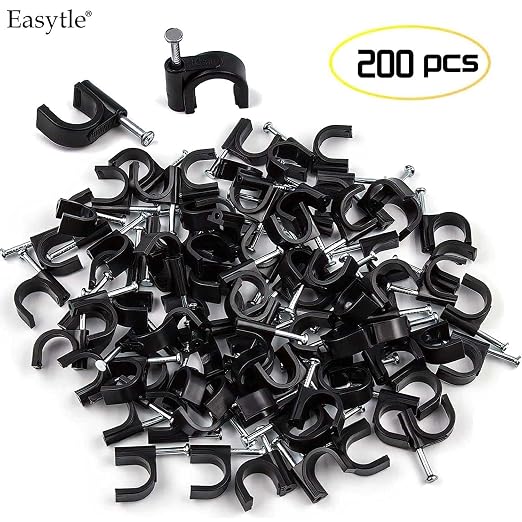 200 Pcs Cable Clips 4/6/8/10mm Nail in Cable Clips Cable Wire Clips Cable Tacks - Image 2