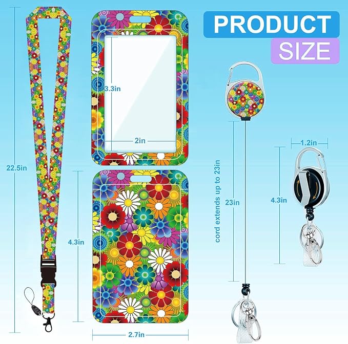 Badge Lanyard, Retractable Badge Holder - Image 2