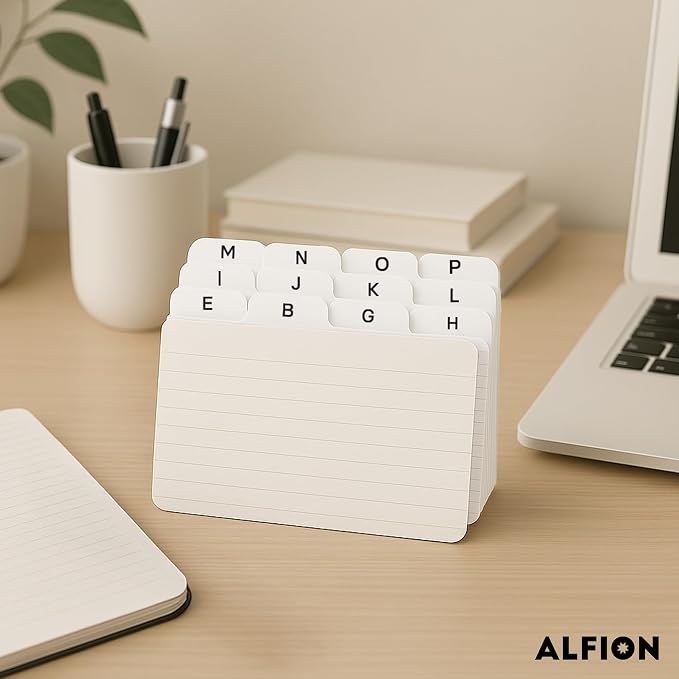 4x6 Index Card Alphabet Tab Dividers 24 pcs - Image 7
