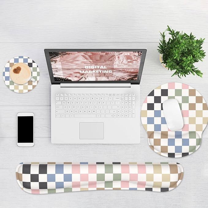 Ergonomic Mouse Pad with Wrist Rest and Keyboard Wrist Rest, Mousepad and Wrist - Image 6