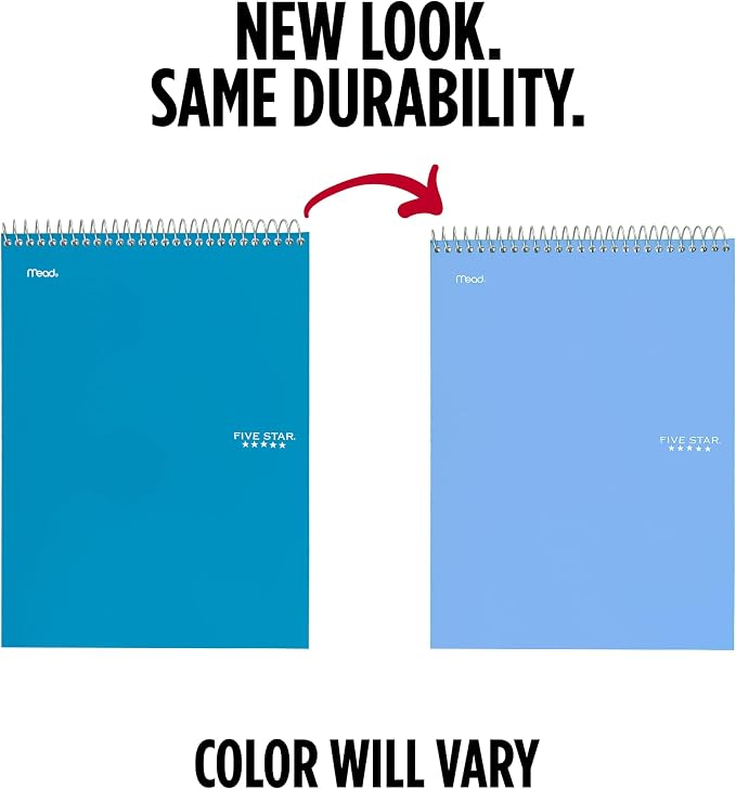 Five Star Top Spiral Notebook + Study App, 1 Subject, College Ruled Notepad - Image 2