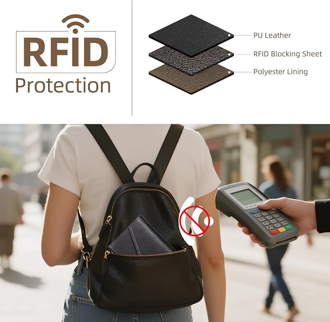 ZOPPEN Mulit-purpose Rfid Blocking Passport Holder Travel Wallet Passport and - Image 5