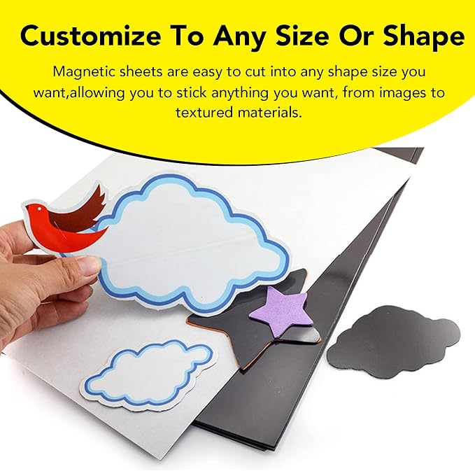 DIYMAG Magnetic Adhesive Sheets Photo Mat, |4" x 6"|, 20 Pack Cuttable - Image 7