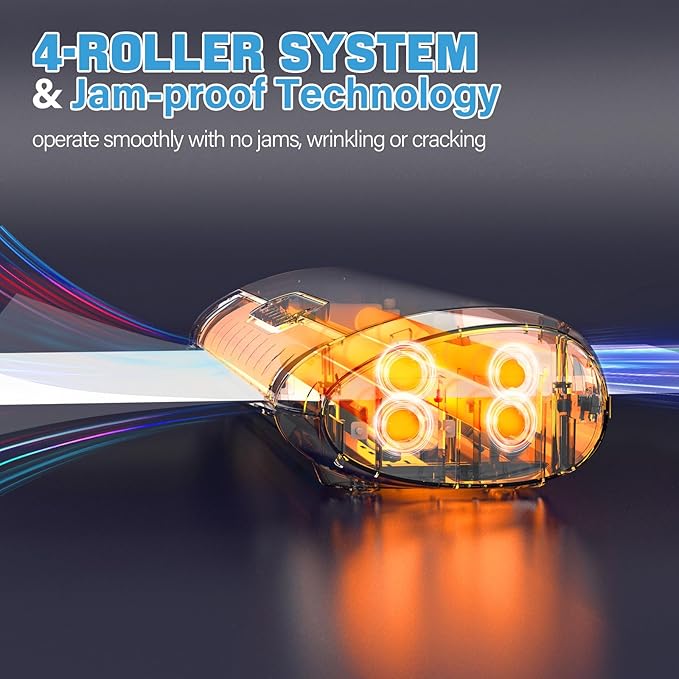 3-10 Mil Commercial Laminator Machine with Laminating Sheets, 4-Roller Jam-Free Thermal Laminator Machine 11x17, Fast Warm-up 13 Inch Laminating Machine, Hot Lamination Machine for Office School Home-DeskLoop Office