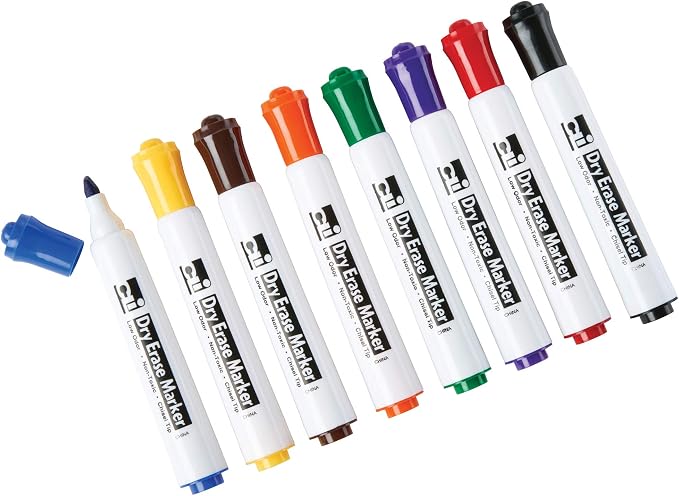 Charles Leonard Dry Erase Markers, Barrel Style - Image 2
