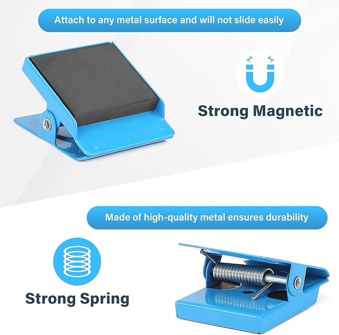 Magnetic Clips, 24 Pieces Heavy Duty Square Magnetic Clip - Image 2
