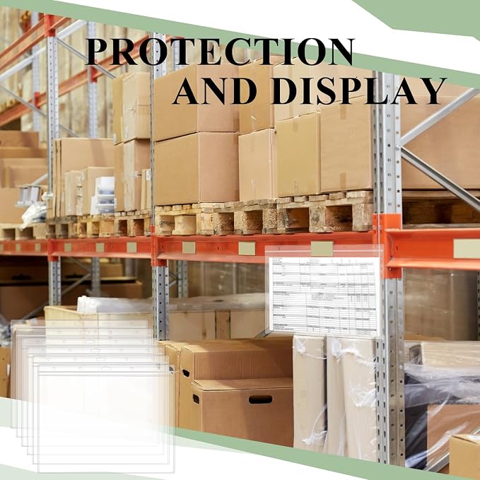 Sinload 20 Pcs Heavy Duty Sheet Protector 8.5 x 11 Inch Job Ticket Holder - Image 5
