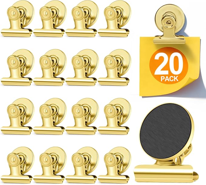 20 Pack Fridge Magnet Refrigerator Magnets, Magnet Clips Heavy Duty by WUDIME