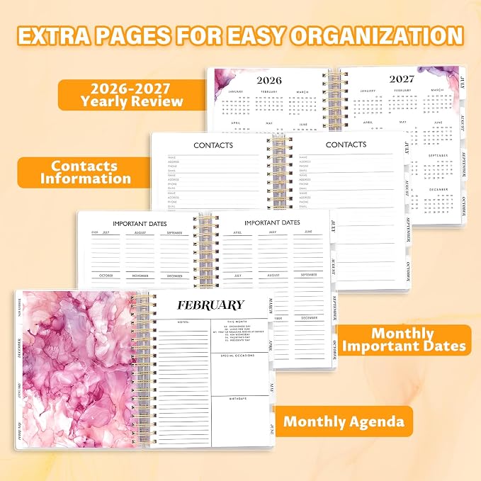 Planner 2026-2027, Large 18 Months Academic Daily Weekly Monthly Planner Yearly - Image 6