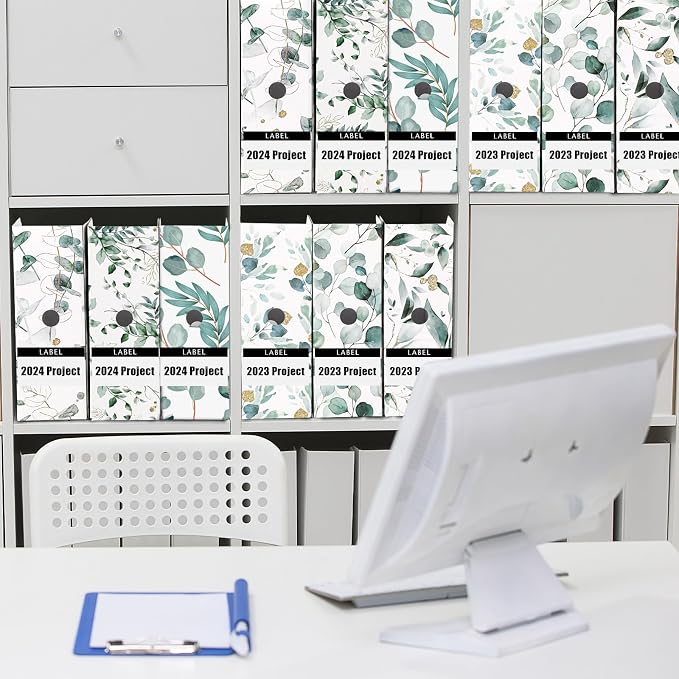 PerKoop 12 Pcs Decorative Magazine File Holders Floral Foldable File Folders - Image 6