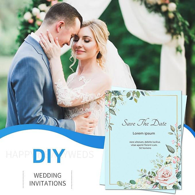 MixTeach 100 Sheets Light Blue Cardstock 8.5 x 11 Inch Thick Cardstock Paper, 250gsm/92lb Double Sided Light Blue Cardstock Printer Paper for Cards Making Crafts Scrapbook Invitations Drawing Printing-DeskLoop Office