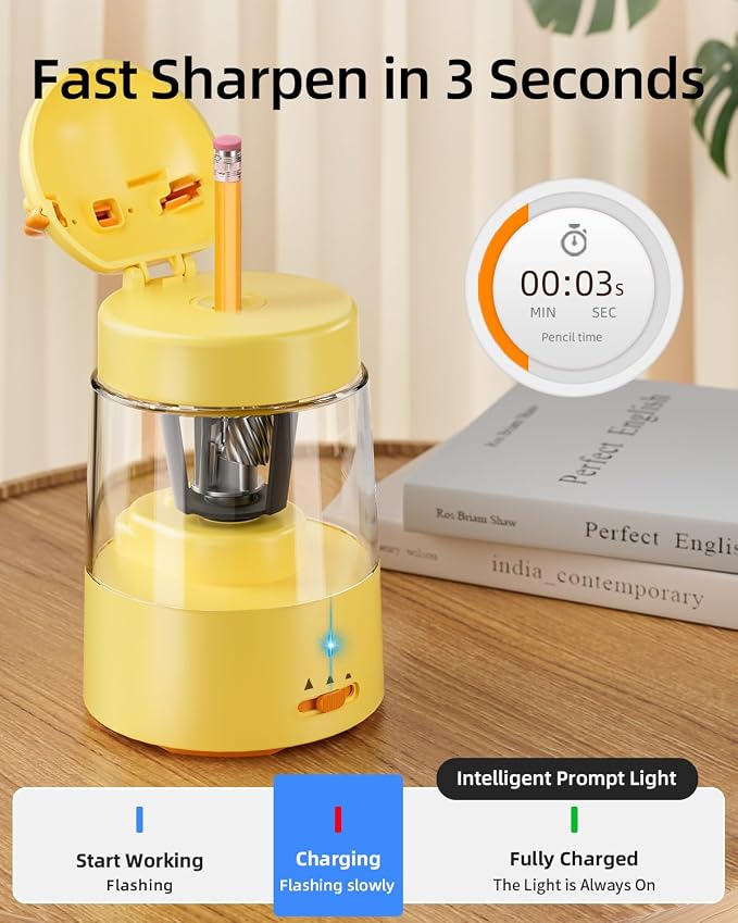 ZMOL Electric Pencil Sharpeners, Lion Pencil Sharpener - Image 7