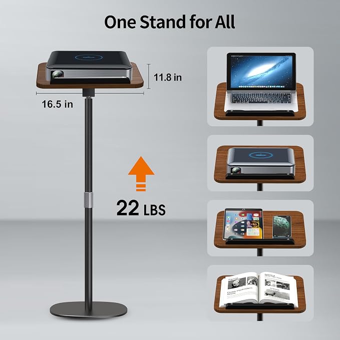NAMON 2-in-1 Dual-use Floor & Desktop Book Stand, Durable Metal & Wood - Image 6