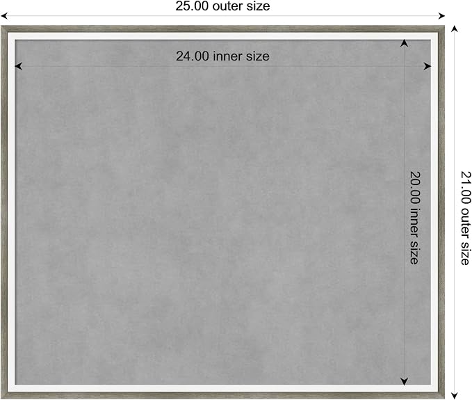 Amanti Art Silver Framed Magnetic Board 21x25 Medium Vision Board - Image 4