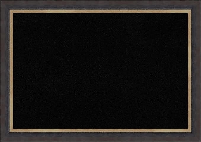 Amanti Art Black Cork Board for Wall, 29x41 Vision Board with Black Wood Frame, Large Corkboard Office Decor for Home Organization, Casual Corkboard Pinboard to Display Items for Home Organization in-DeskLoop Office