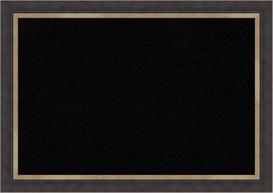 Amanti Art Black Cork Board for Wall, 29x41 Vision Board with Black Wood Frame, Large Corkboard Office Decor for Home Organization, Casual Corkboard Pinboard to Display Items for Home Organization in-DeskLoop Office
