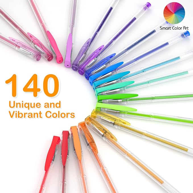 Smart Color Art 140 Colors Gel Pens Set Gel Pen - Image 3