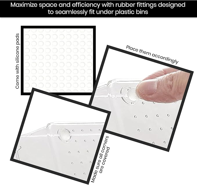 KICHLY 25 Piece Clear Drawer Organizer Set – Multi Size Storage Trays - Image 6
