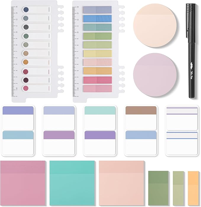 Mr. Pen- Transparent Sticky Notes Set, 1000 Sheets | Transparent Sticky Notes by MrPen