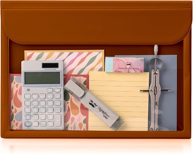 Mr. Pen- File Folder, Letter Size | Clear Plastic Folders by MrPen