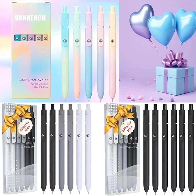 Vanhench 5Pcs Gel Pens, Aesthetic Pens - Image 6