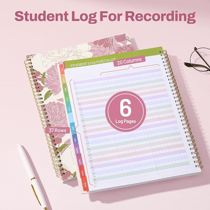 SUNEE Teacher Planner 2026-2027 Academic Year, 7 Periods Lesson Plan Book Jul - Image 4