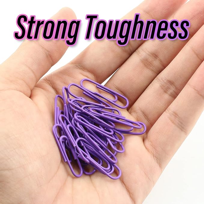 200 Pack Purple Paper Clips - Image 4
