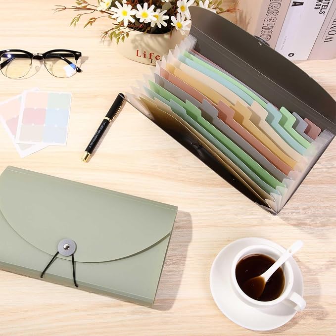 Harloon 2 Pack 13 Pockets Expanding File Folder and Cover Folder - Image 5