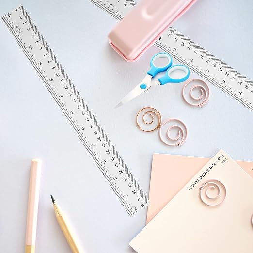 YouOKLight Plastic Ruler 30cm, Transparent Ruler 12 inch, Metric Ruler - Image 9
