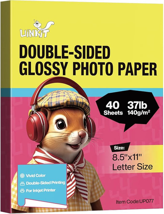 Uinkit Brochure Paper Glossy Double Sided 8.5x11 Inkjet 37lb 140gsm Dye ink by UinkitHandicraftsandConservationSpecialist