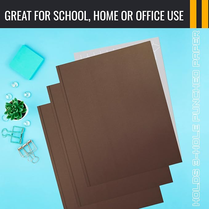 Better Office Products Brown Paper 2 Pocket Folders - Image 6