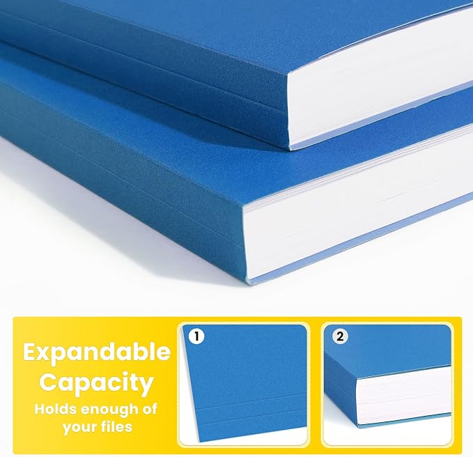 SUNEE File Folders, 150 Pack Manilla Folders 8.5 x 11, Colored File Folders - Image 4