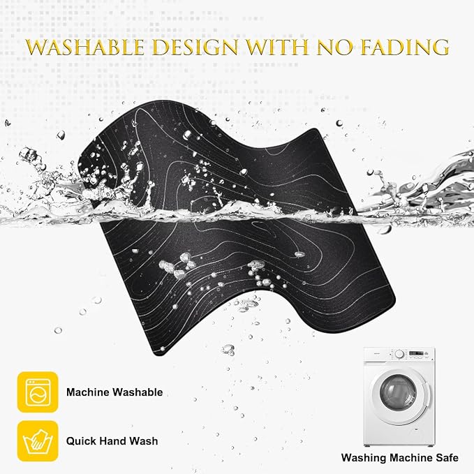 JIKIOU 3 Pack Mouse Pad with Stitched Edge, Portable Size-10.2x8.3in Contour | - Image 7