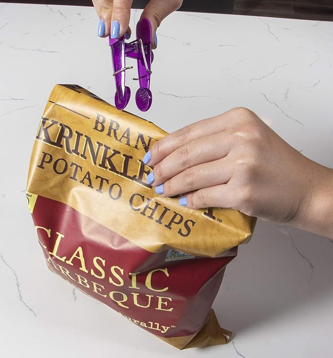 Seal N Snack Magnetic Chip Clips, Keep Pantry Foods Fresh - Image 7