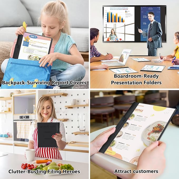 TOTiyea 25 Pack Clear Report Covers - Image 6