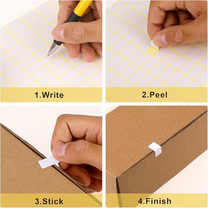 30 Sheets White Labels Stickers - Image 5