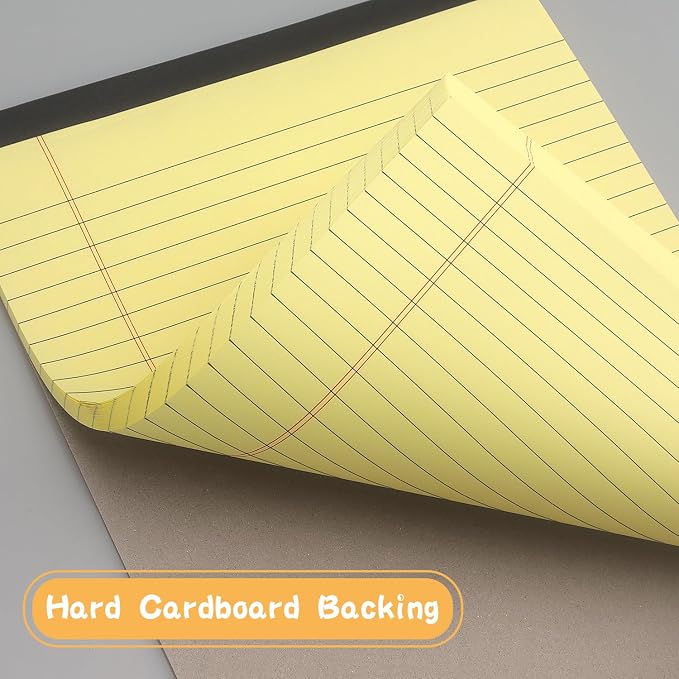 ZZTX Legal Pads 8.5 x 11 Inch Yellow Writing Notepad, Lined Writing Pads - Image 4