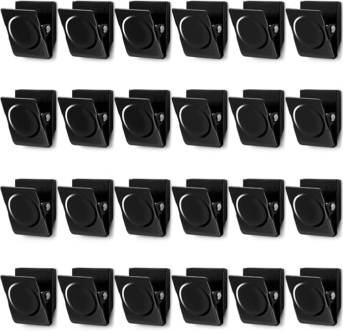 VNDUEEY 24Pcs Strong Whiteboard Magnets Magnetic Clips Heavy Duty, Refrigerator by VNDUEEY