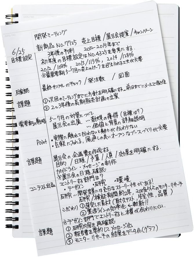 Maruman Mnemosyne Dot Grid Notebook- B5, 9.92" x 7.56", 80 Sheets / 160 Pages - Image 5