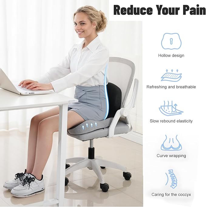 SAMLOO Seat Cushion Memory Foam Pads - Image 3