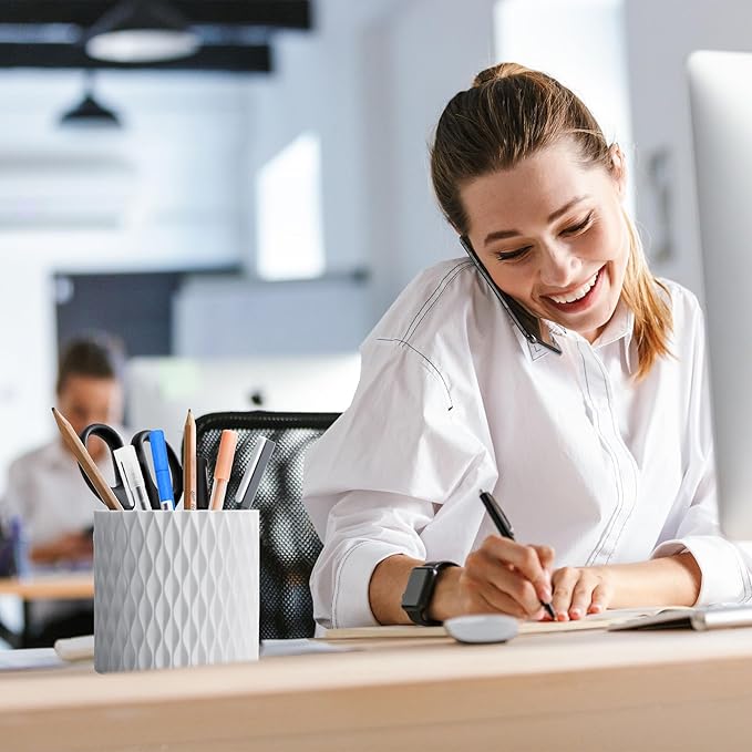 Pen Holder - 360° Rotating, 5 Slot Pen Holder - Image 2