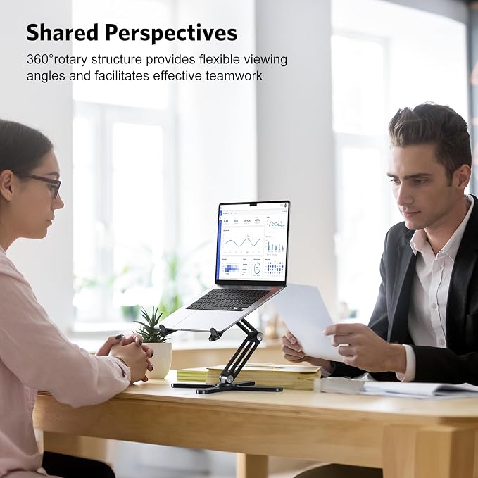 OMOTON 360° Rotating Laptop Stand Riser - Image 8