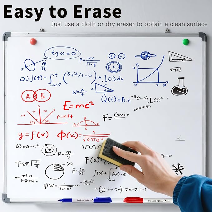 Duchong 30 Count Dry Erase Markers, Fine Tip Whiteboard Markers - Image 3
