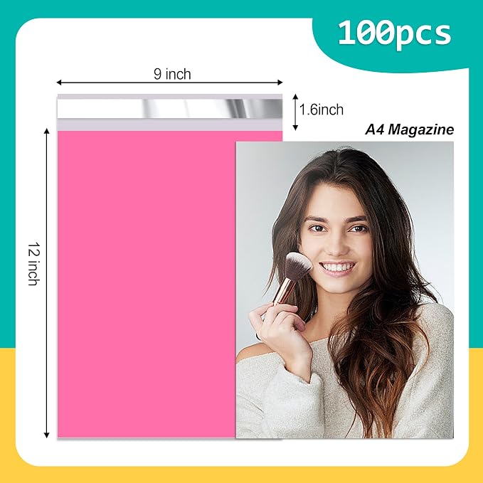 Poly Mailers 9x12 Inch 100 Pcs - Image 2